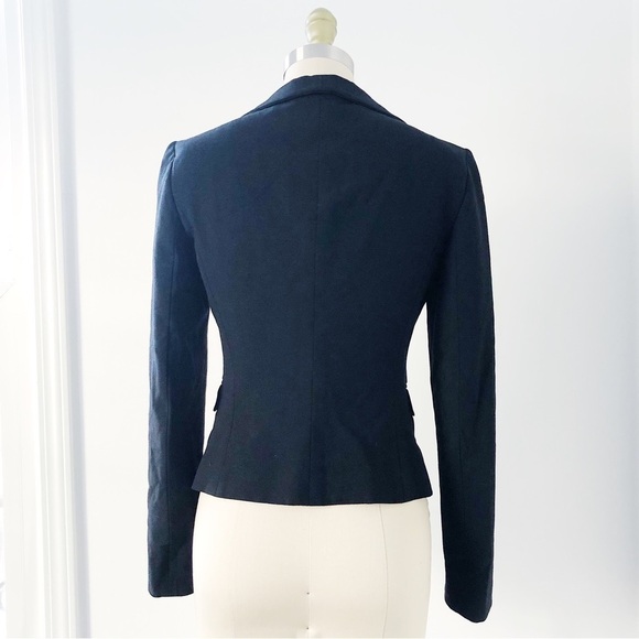 Emporio Armani • vintage blazer black wool crepe double clasp tailored Italy - Picture 12 of 12